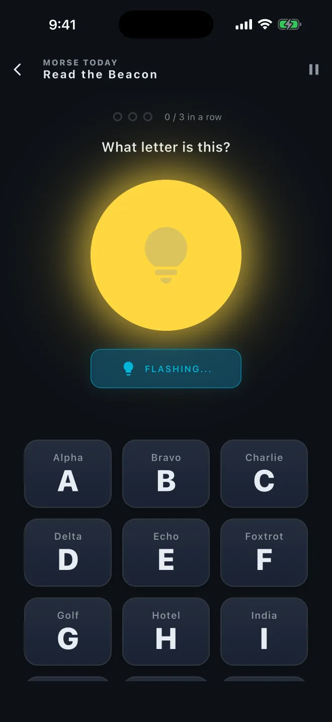 A light lesson: read the letter from the phone’s lamp